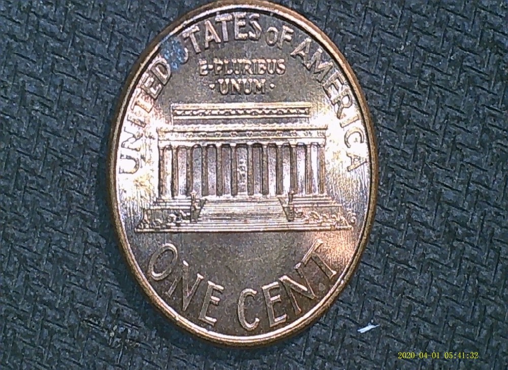 1999-P Lincoln Memorial Penny Split Plating Error Coin
