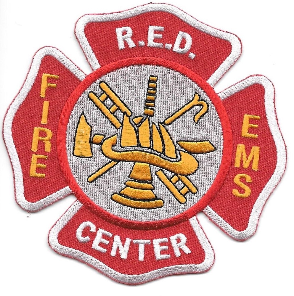 R.E.D.  Center  Fire - E.M.S., Illinois  (4.5" x 4.5" size) fire patch