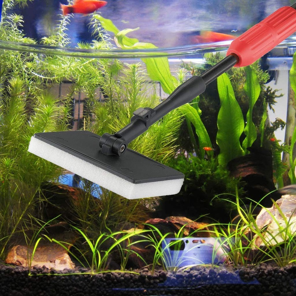 6-in-1 Fish Tank Cleaning Kit - Algae Scraper, Brush, Long Handle Tool