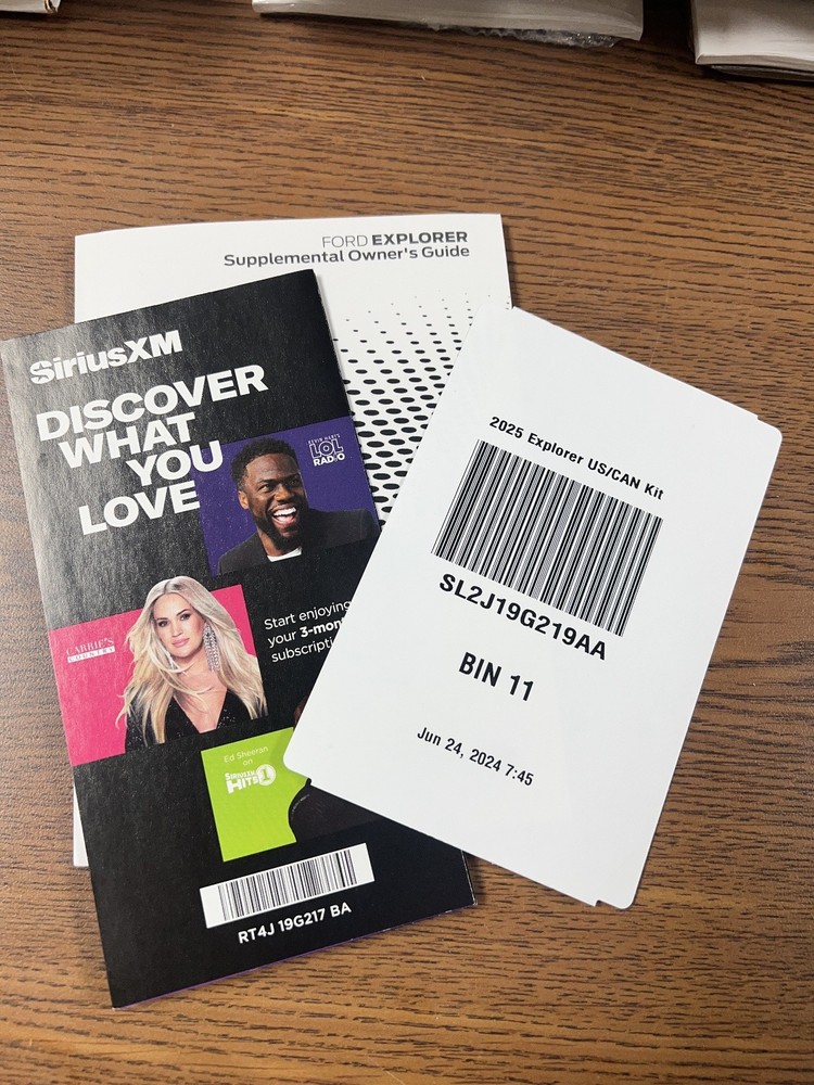 2025 Ford Explorer Supplemental Owner's Guide