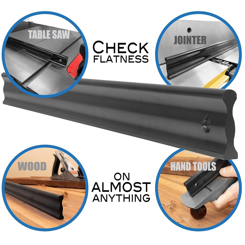 Versatile 24" Straight Edge for Marking & Checking Flatness on Various Surfaces