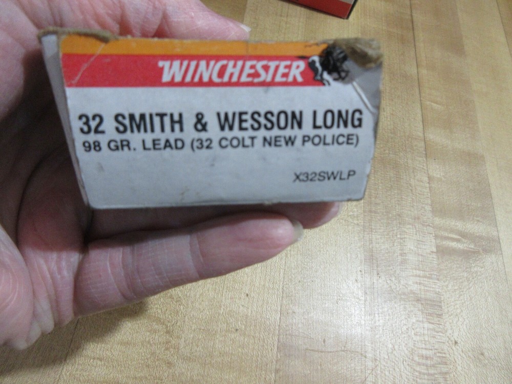 Empty Ammo Box Winchester Super X 32 Smith & Wesson Long w Insert (w17) #115