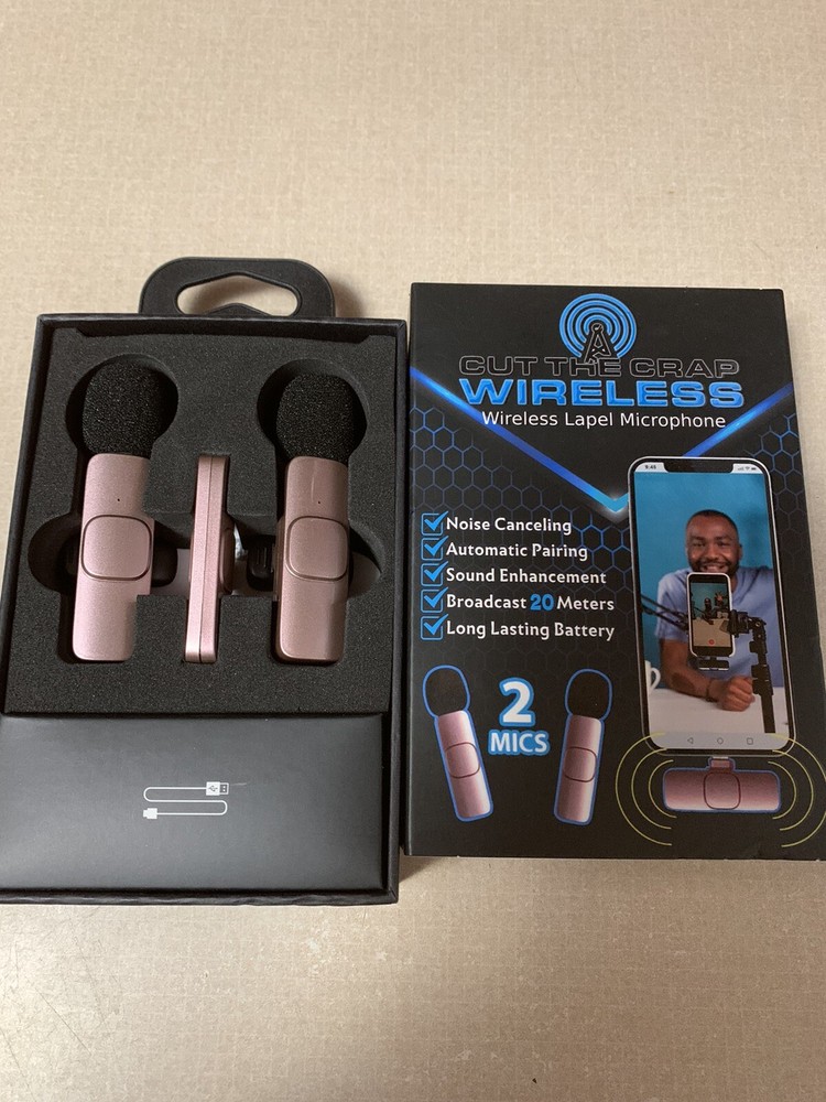 Wireless Lapel Microphone for Iphone/Android/Tablet