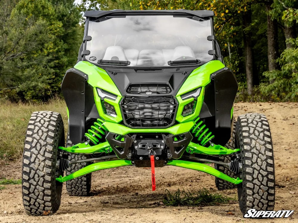 SuperATV Vented Front Windshield Kawasaki Teryx H2 4 / 5 2026+ Clear