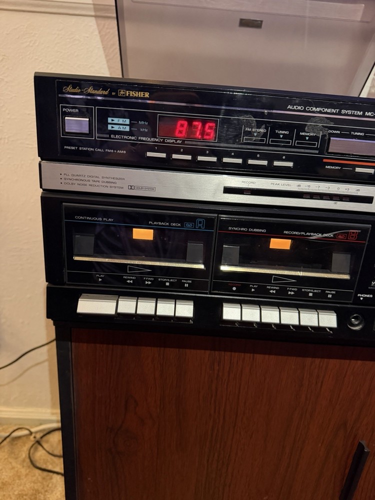 Fischer MC-723 Record Double Tape Deck Cassette Player Working Item