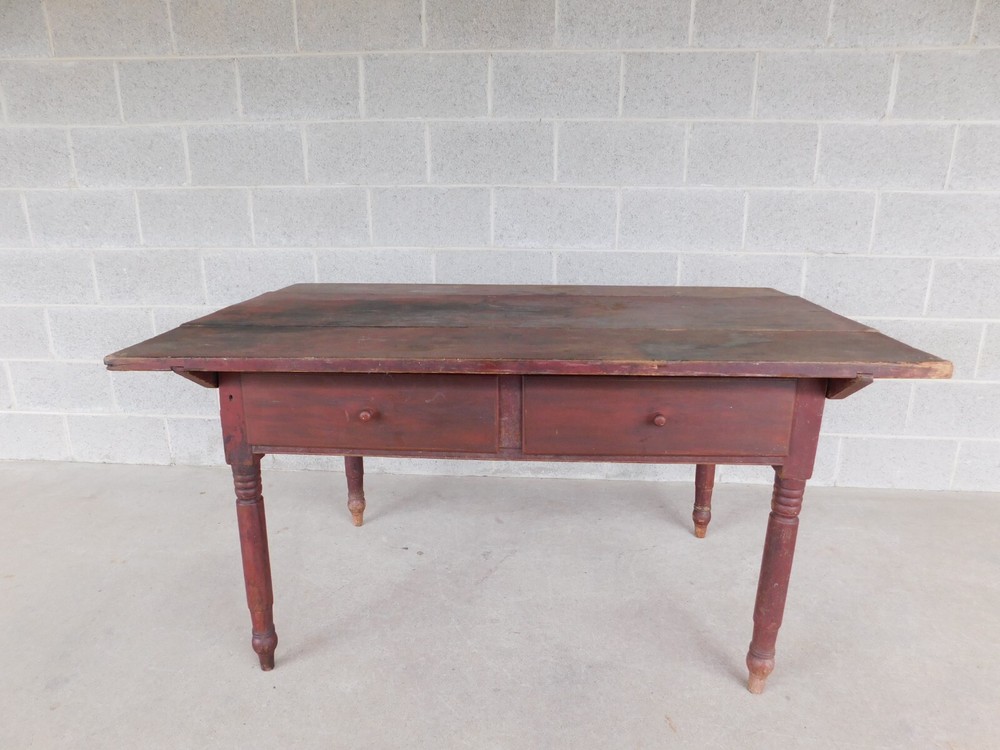 Antique 19th Century Tavern Work Dining Table