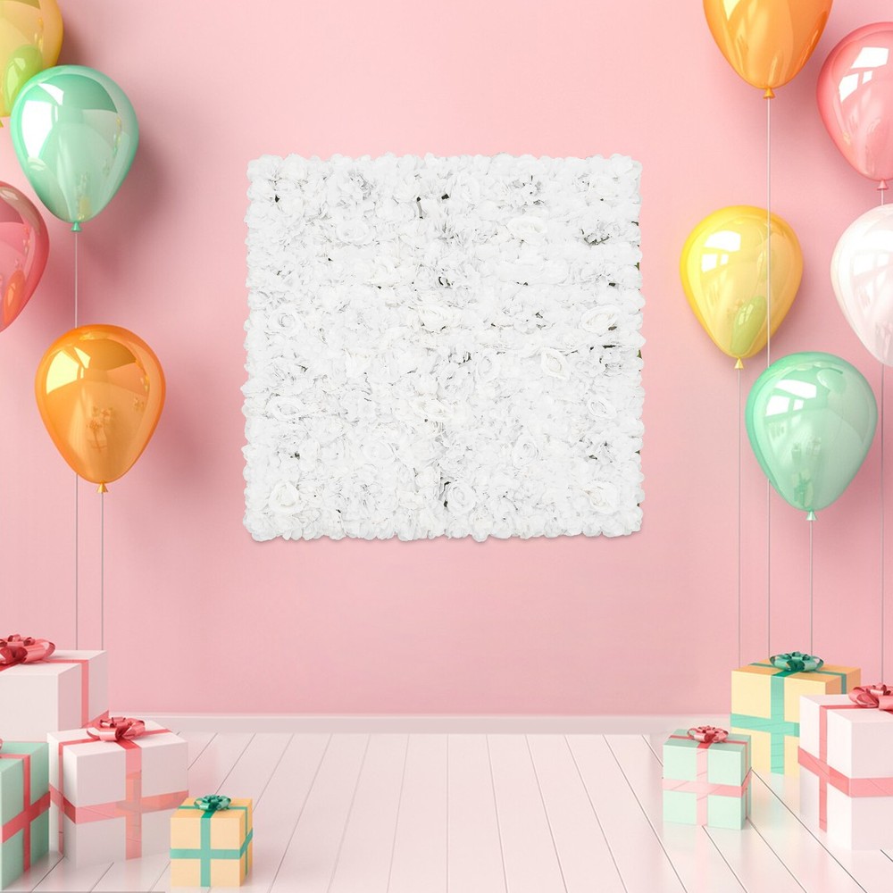 Artificial Flower DIY Wall Panel Wall Mat Silk Floral Wedding Party Background