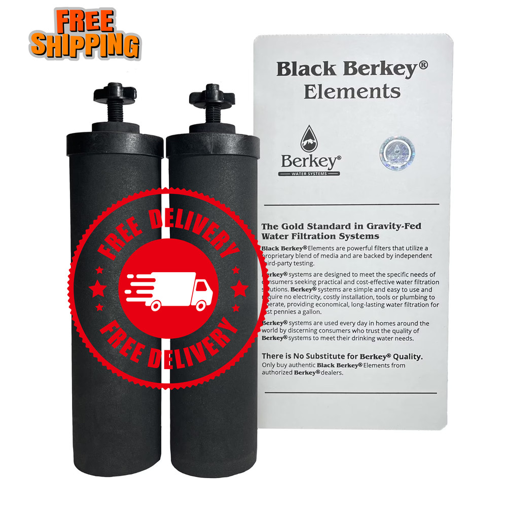 Authentic Berkey Black BB9-2 Water Filter Replacement 2 Pack Fits All Berkey