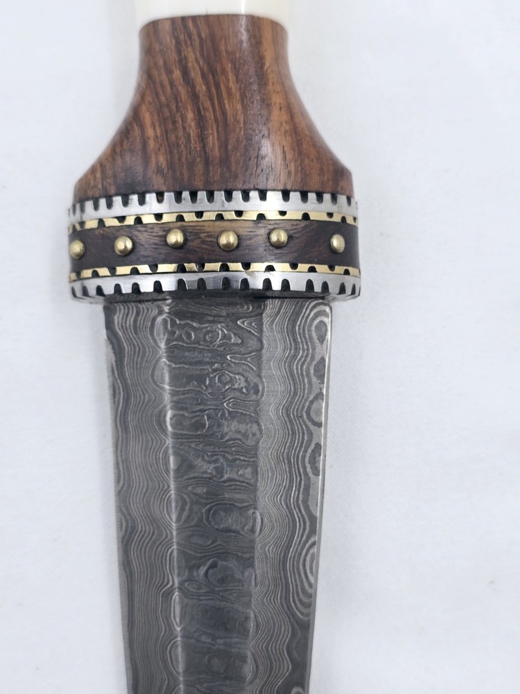 Damascus Scottish Dirk Dagger 12.5" Knife