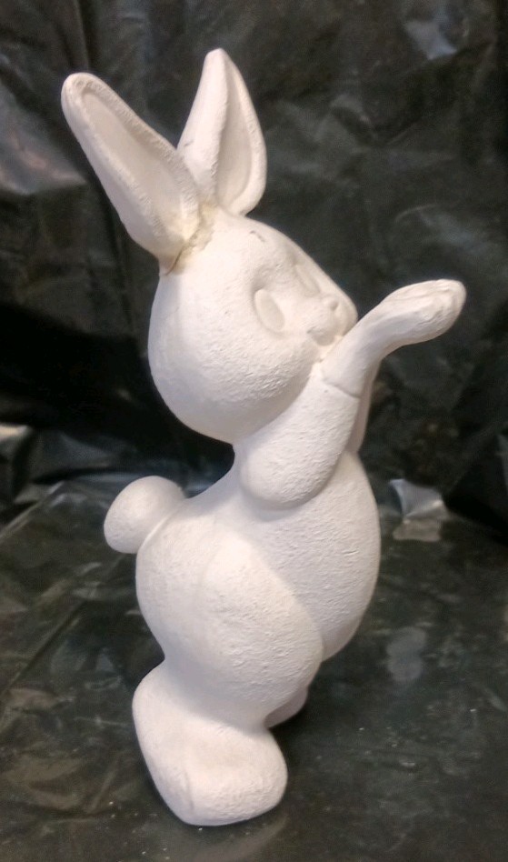 Ceramic Biscuit Bunny Rabbit Figurine Ready To Paint