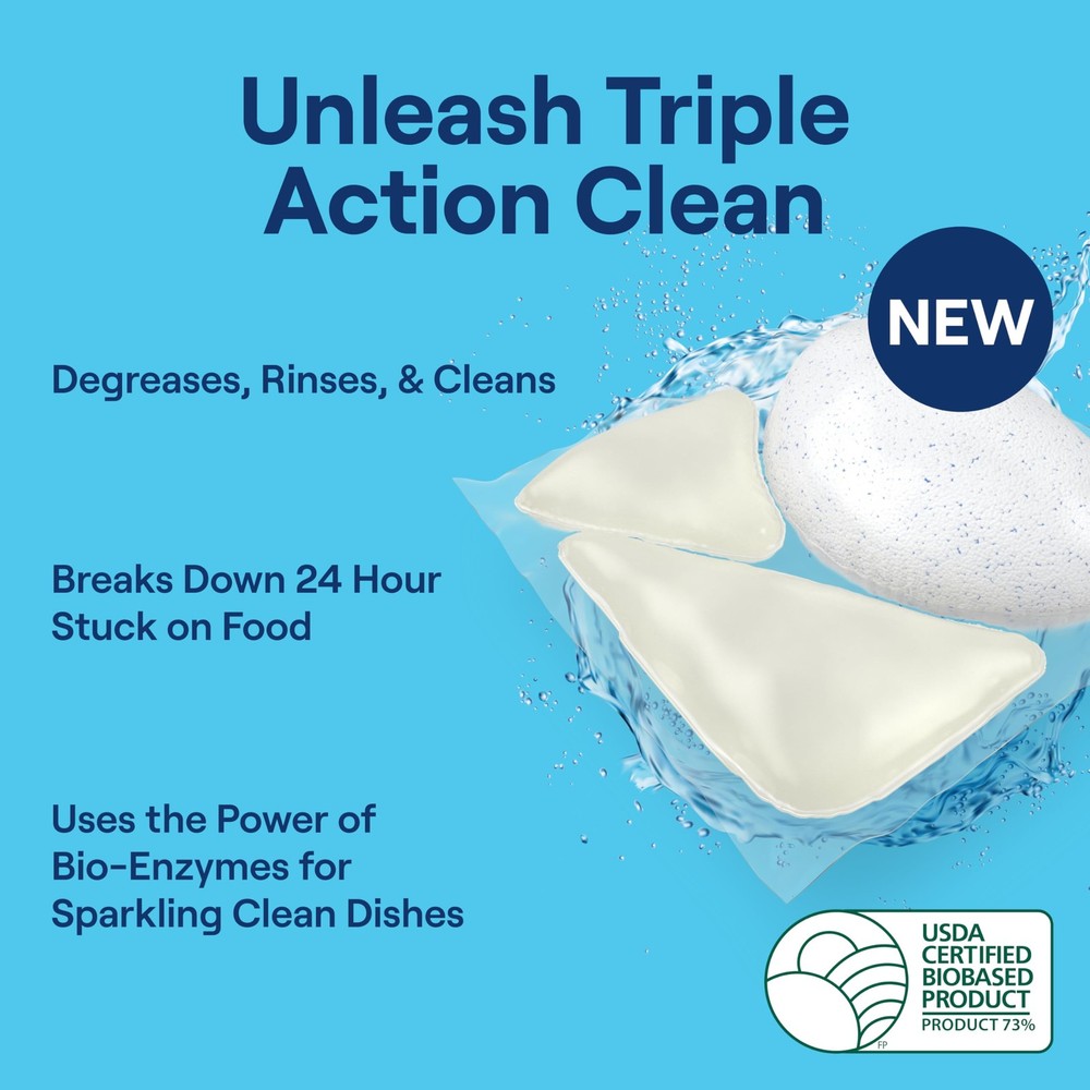 Seventh Generation Triple Action Clean Automatic Dishwasher Detergent Packs