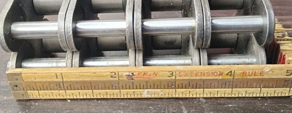 2x #80-4 Offset Link Roller Chain Half Link