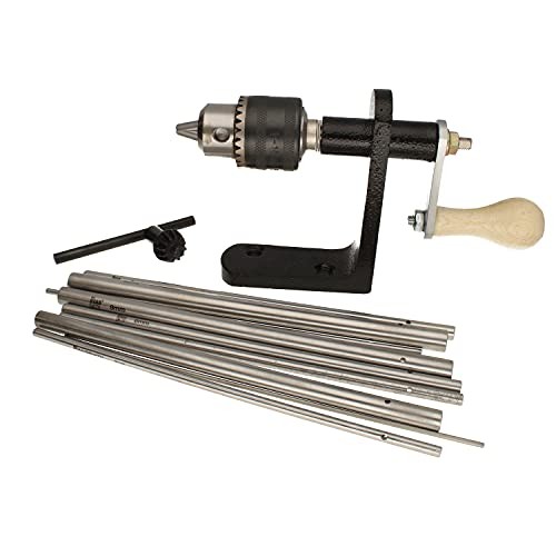 EZ Coiler Pro – Wire Elements – Includes Mountable Base, Chuck Key, 9 Mandrels