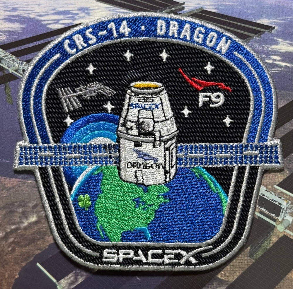 CRS-14  F9 FALCON 9 AUTHENTIC SPACEX SPACE-X PATCH 🚀