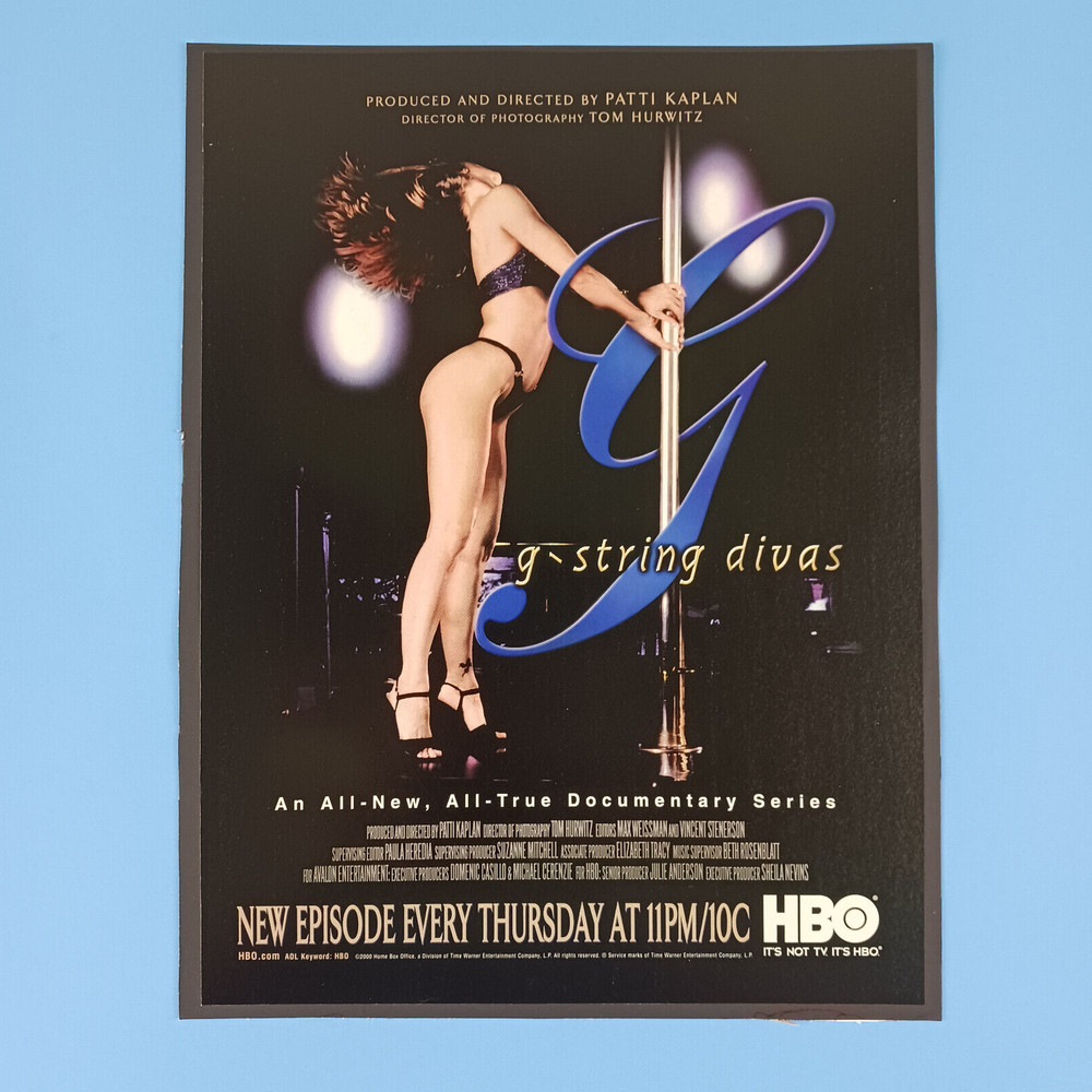 2000 HBO Television Series Divas Print Advertisement