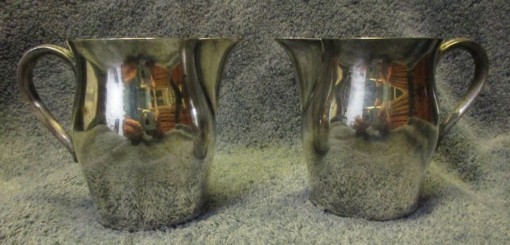 MATCHED PAIR / “WILLIAM ROGERS” CREAMERS
