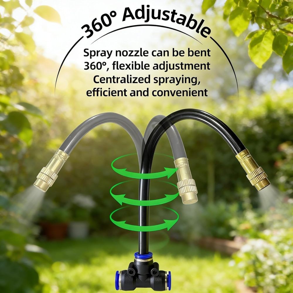 65ft Adjustable Drip Irrigation System Automatic Plant Garden Irrigation System