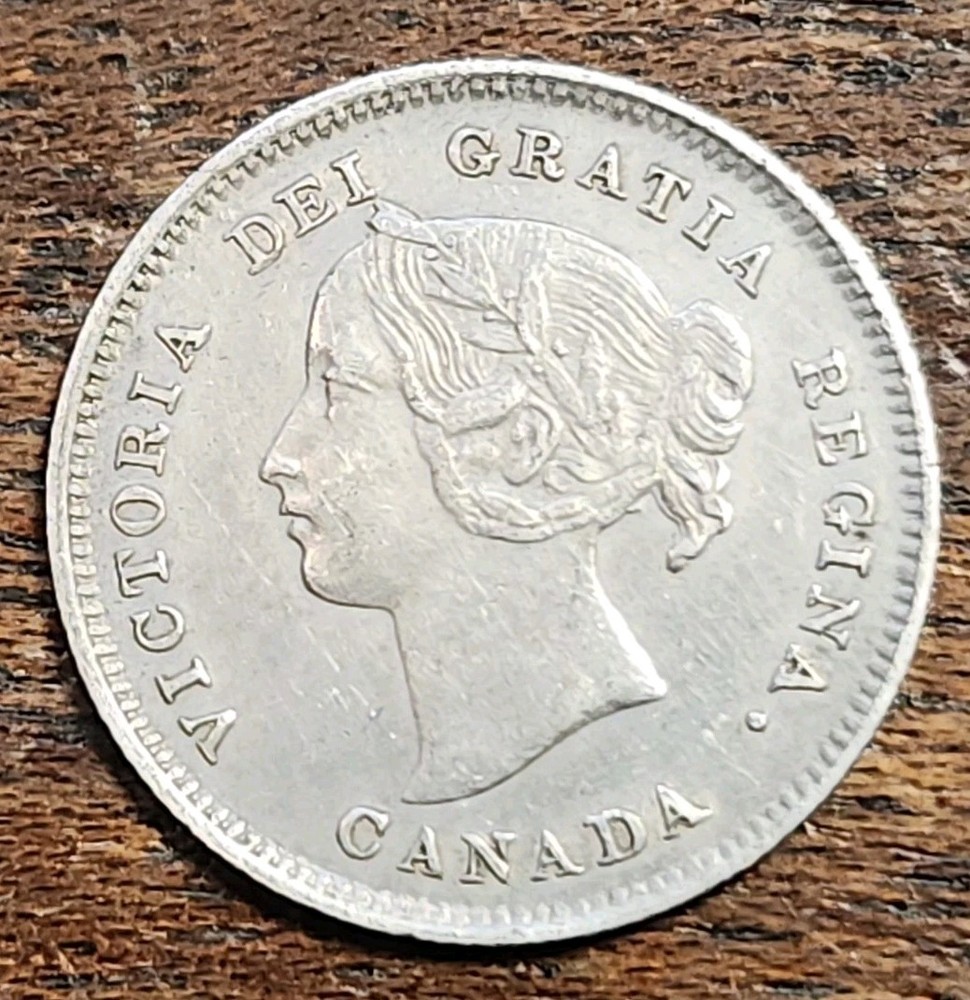 1901 Canada Silver 5 Cents 2158