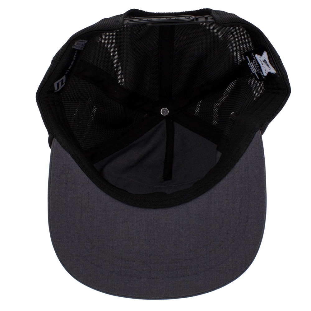 Miller High Life Logo Woven Label Hat Grey