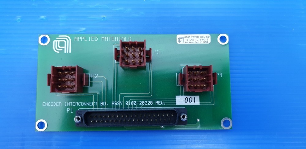 Applied materials / AMAT 0100-20228 Encoder Interconnect Board ( Used good )