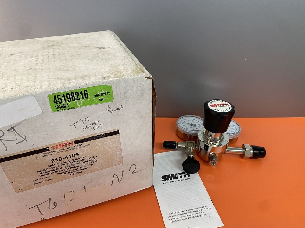 Smith Analytical Regulator Single Stage 3500PSI 1/8” 210-4109