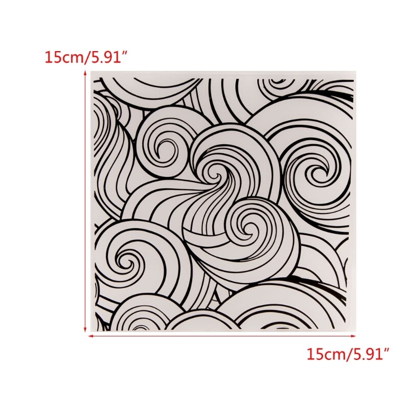 Embossing Folder Template for Scrapbooking Card Stencil Craft