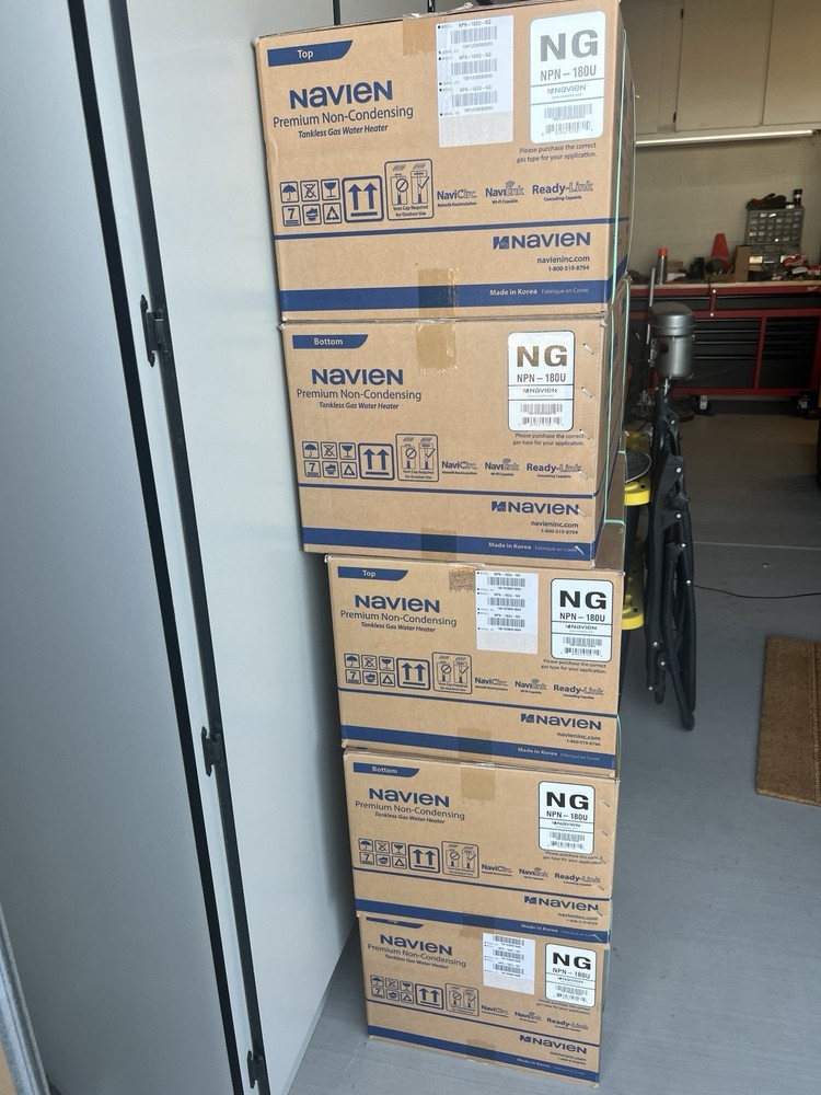 Navien NPN-180U Tankless Gas Water Heater Wi-Fi Indoor/Outdoor Brown