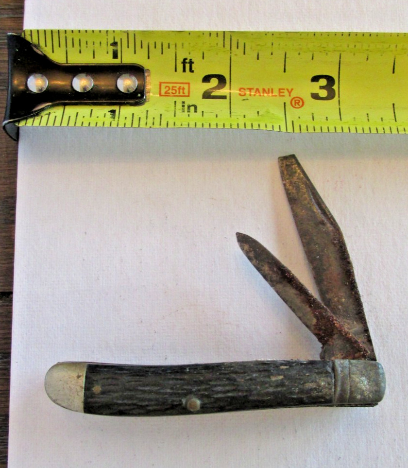 VTG Pocket Knife 2 Blades Rustic 3"