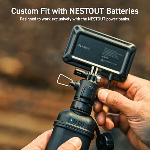 NESTOUT Outdoor Camping LED Panel Flashlight w/ Mini FLASH FLASH / Black