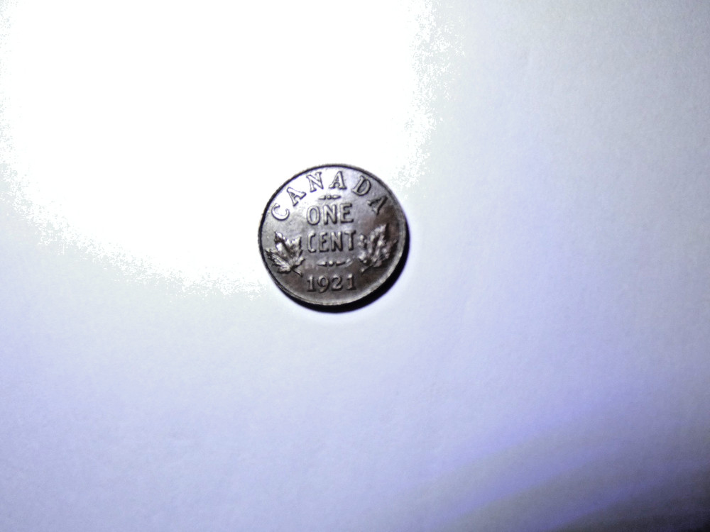 Canada 1 Cent 1921 coin
