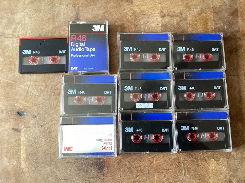 4x 3M DAT R46 Digital Audio Tape