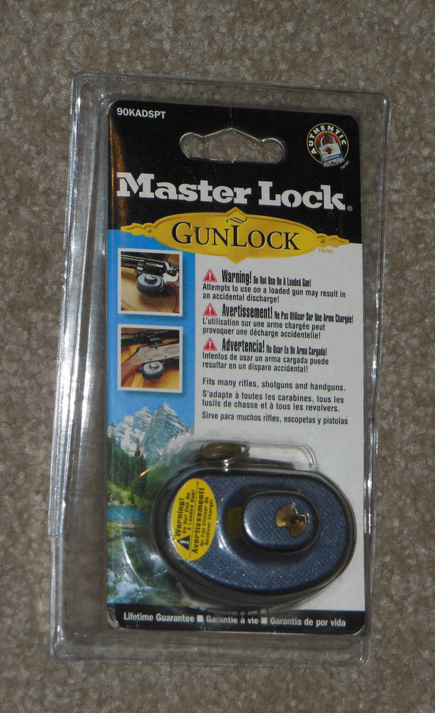 Master Lock 90KADSPT Gun Lock Sealed Package New