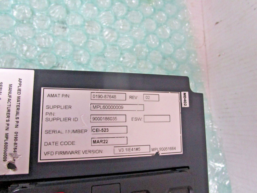 Schneider Electric Controller Panel 0190-87648