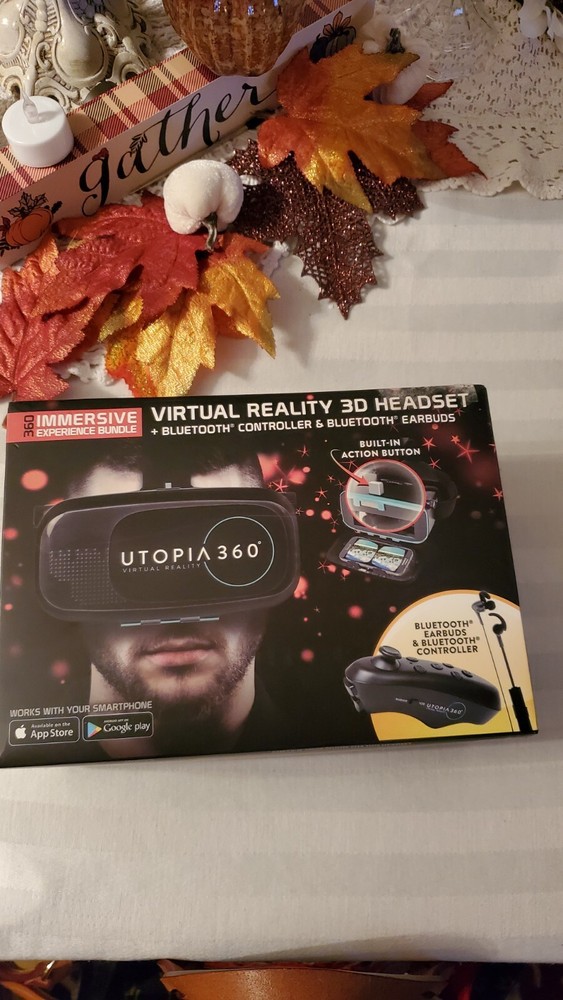 ReTrak Utopia 360° Virtual Reality VR Headset with Bluetooth Controller Tested.