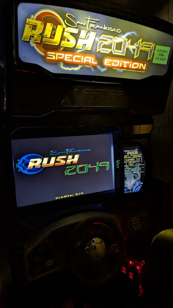 San Francisco Rush 2049 SPECIAL EDITION Arcade version 1 Marquee
