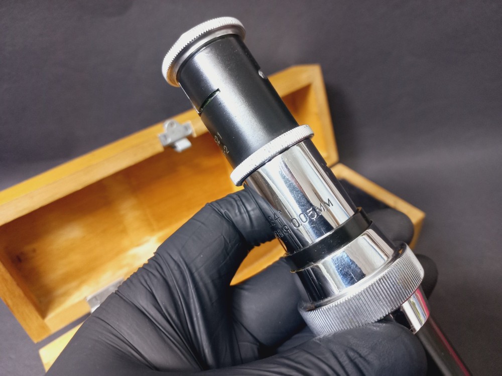 Soviet Vintage Microscope MPB-2. 24x Magnification, Antique Microscope USSR