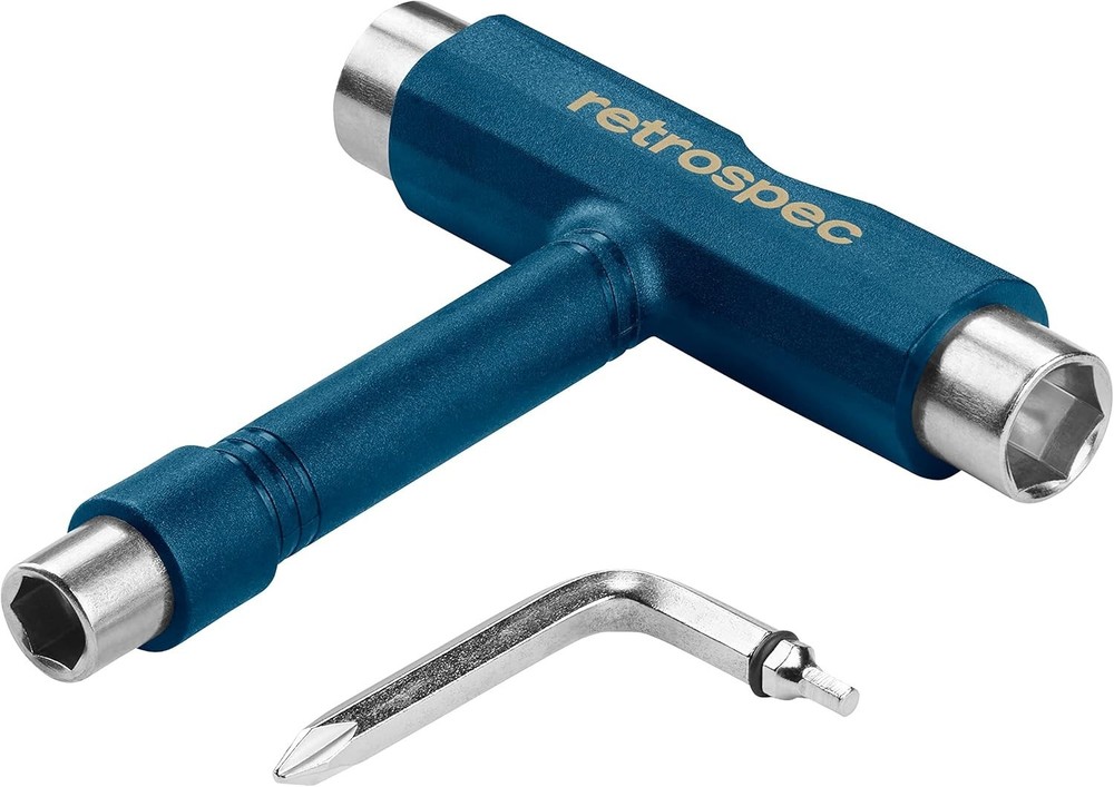 Retrospec Upkeep All-in-One Multi-Function Portable Skate Tool 2-in-1 , Navy