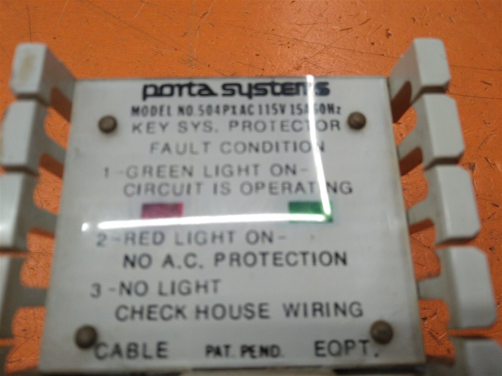 ⭐️⭐️⭐️⭐️⭐️ Porta System 504PXAC Six Pair Protector