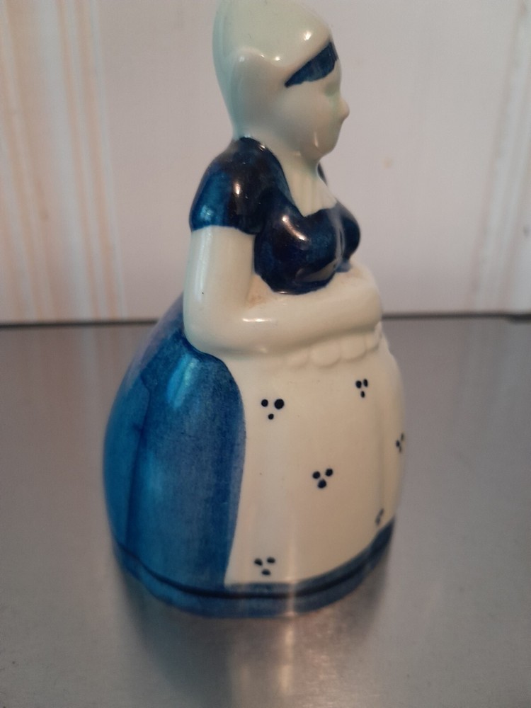 Vintage Blue White Dutch Lady Bell