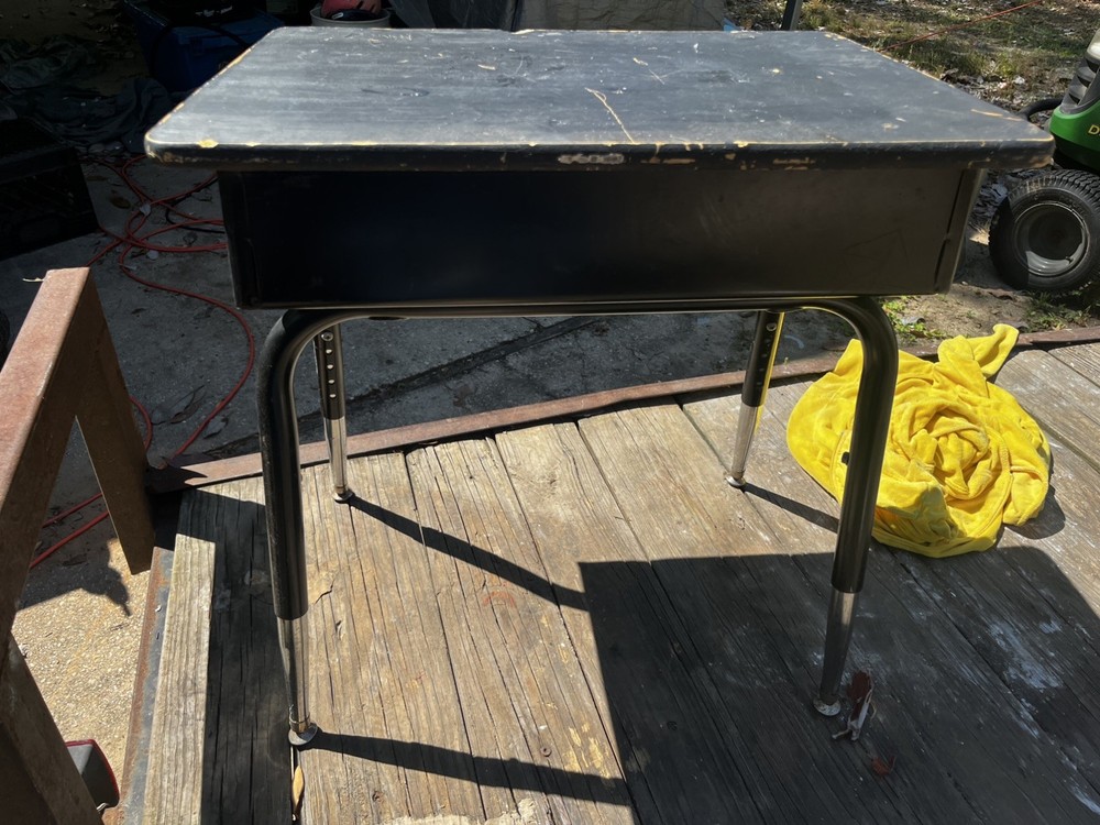 Used 1970's Student School Desk