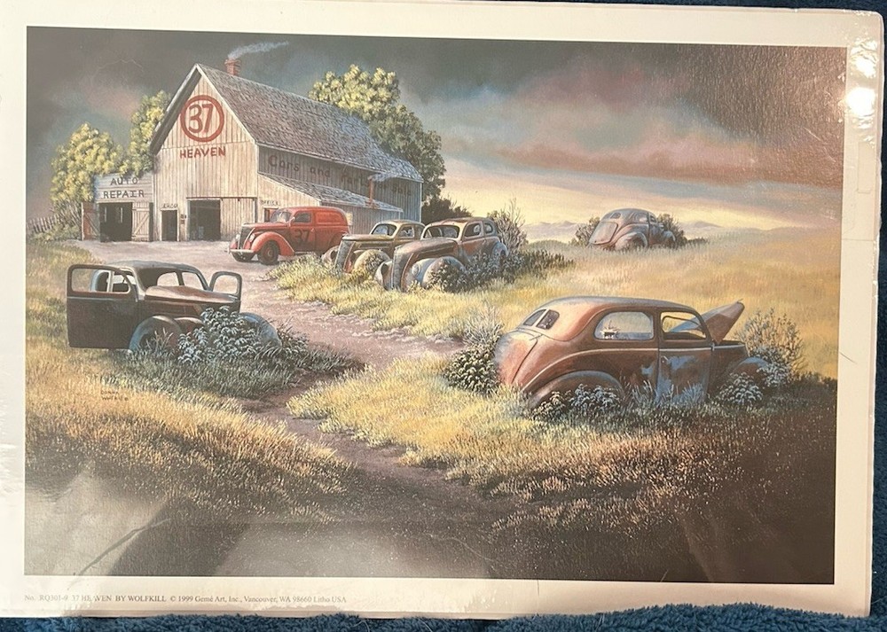 37 Heaven Lithogrograph By Wolfkill 1999