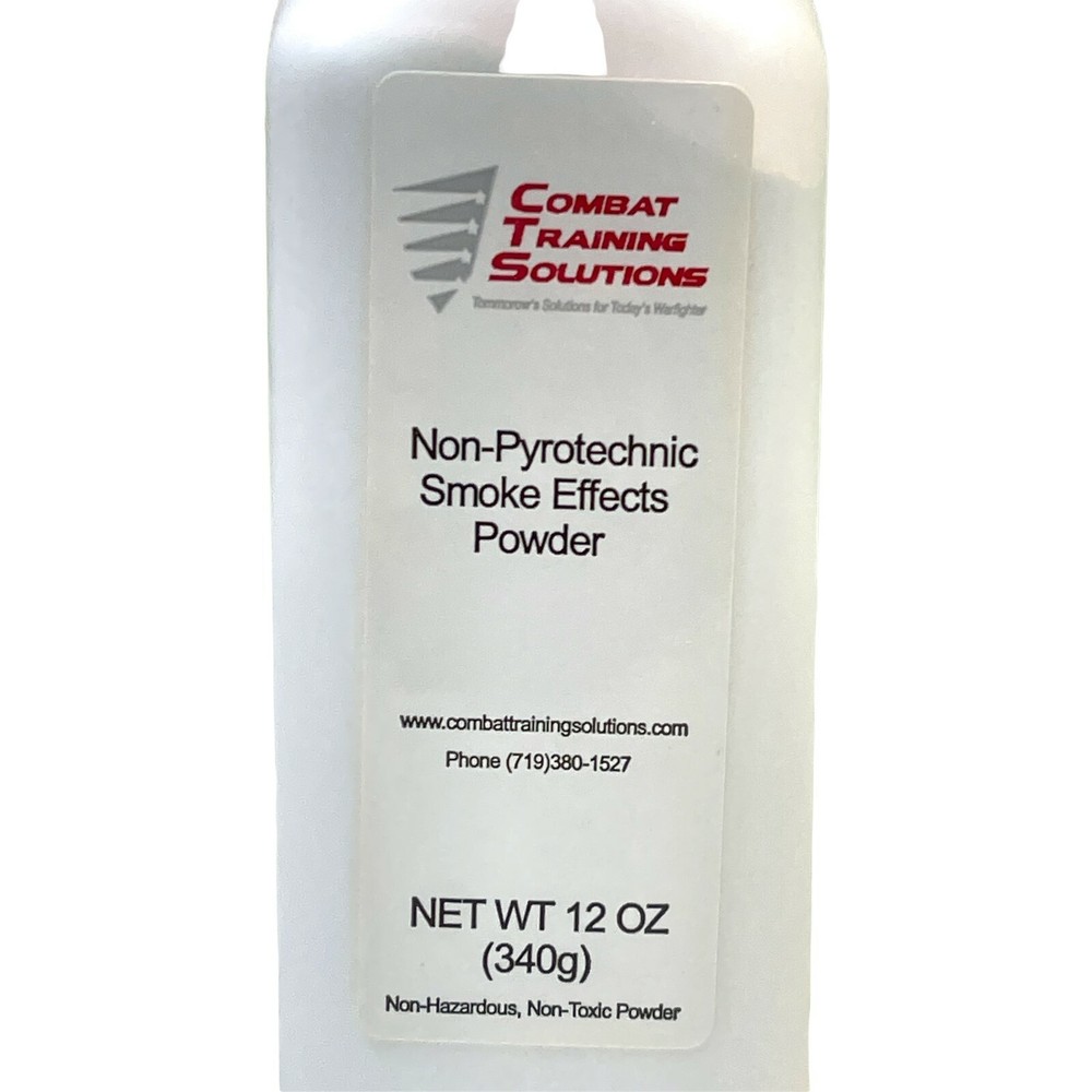 COMBAT TRAINING SOLUTIONS NON-PYROTECHNIC SMOKE EFFECTS POWER WHITE 12oz