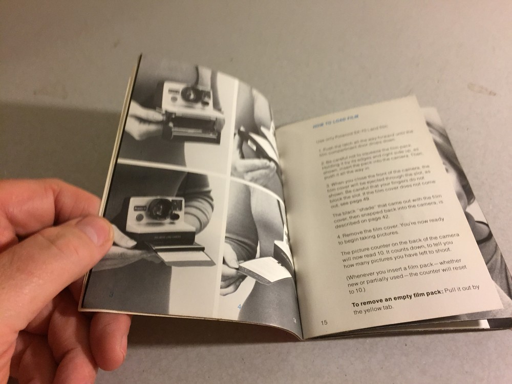 Polaroid Pronto B Camera Instructions Manuel Booklet