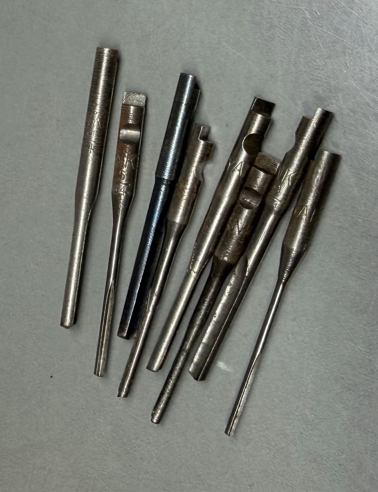 Drill Points for Yankee Automatic Drills Wood Container with Bits Vintage