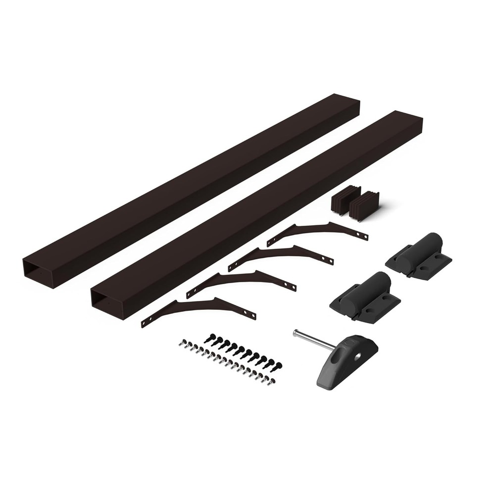 Deckorators 36 in. Weathered Brown Aluminum Rapid Rail Gate Conversion Kit