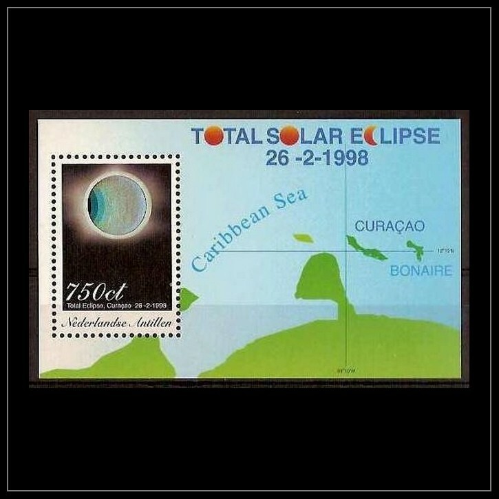 Netherlands - Dutch Antilles Issue 1998 (SS 1204) Solar Eclipse