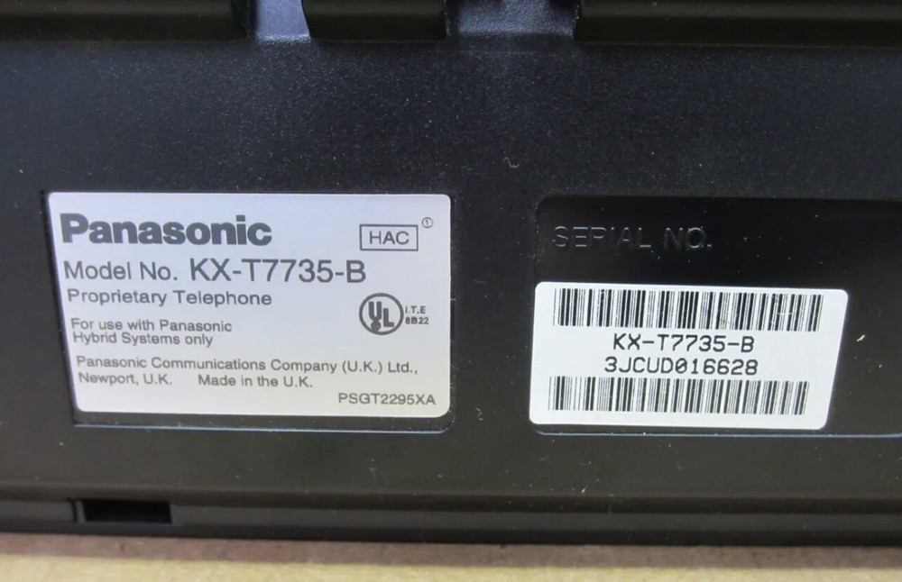 Panasonic KX-T7735 24-Button Display Phone (Black) *Refurbished*