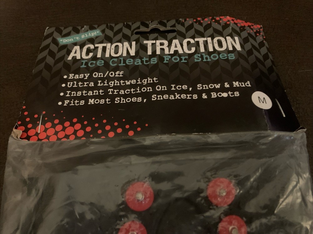 NEW Action Traction Original Ice Cleats for Shoes MEDIUM