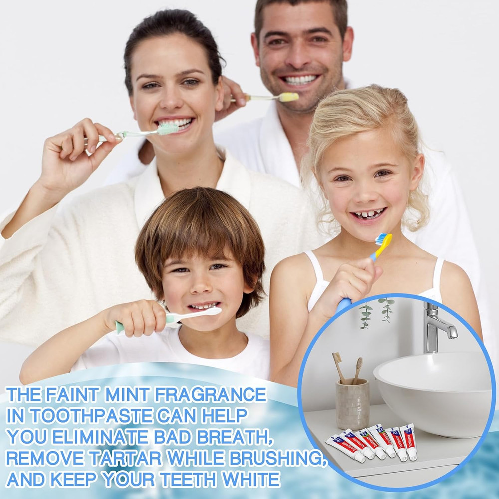 200 Pcs Mini Toothpaste Bulk Regular Clean Mint Toothpaste for Bad Breath, Helps