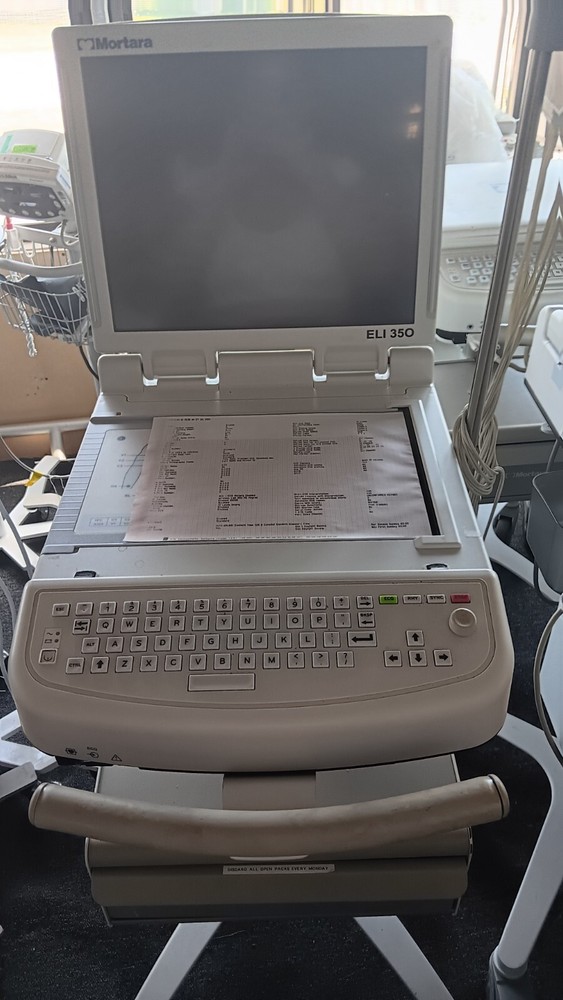 Mortara Eli 350 EKG/ECG Machine with Cart